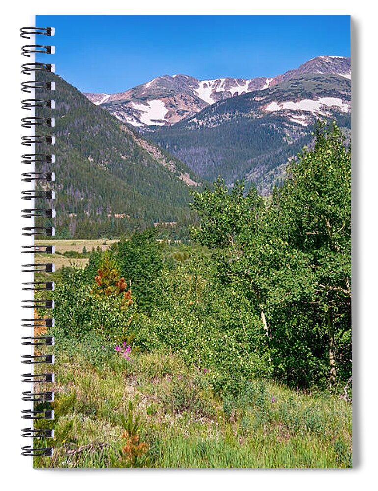 Scenic Spiral Notebook featuring the photograph View From Tolland Colorado by James BO Insogna