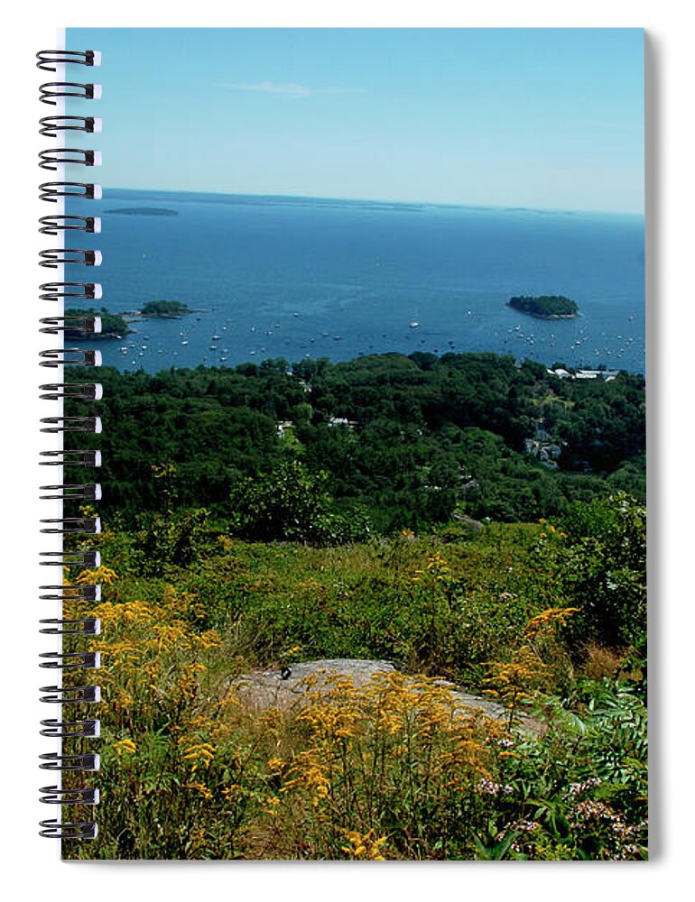 Scenics Spiral Notebook featuring the photograph View Of Camden, Maine by Andrea Sperling