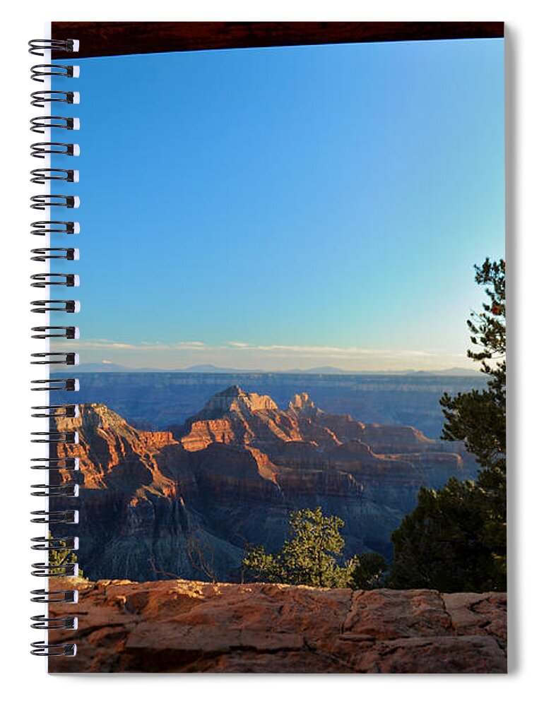Landscape Spiral Notebook featuring the photograph View of the Past by Richard Gehlbach