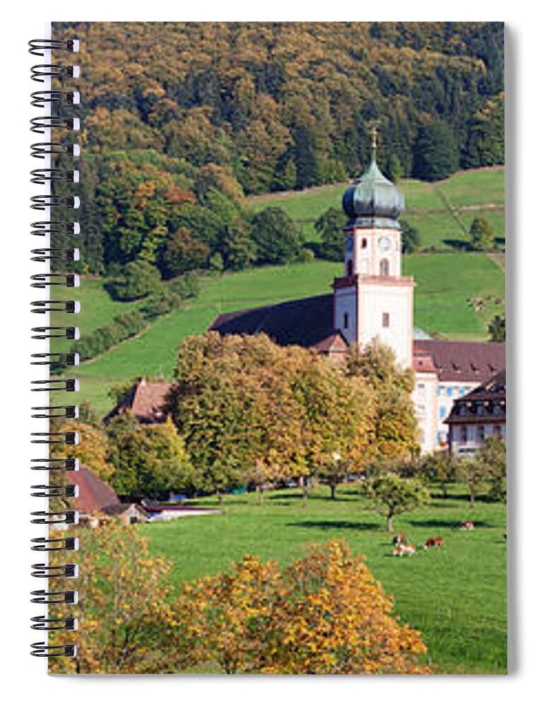 Photography Spiral Notebook featuring the photograph View Of The St. Trudperts Abbey by Panoramic Images