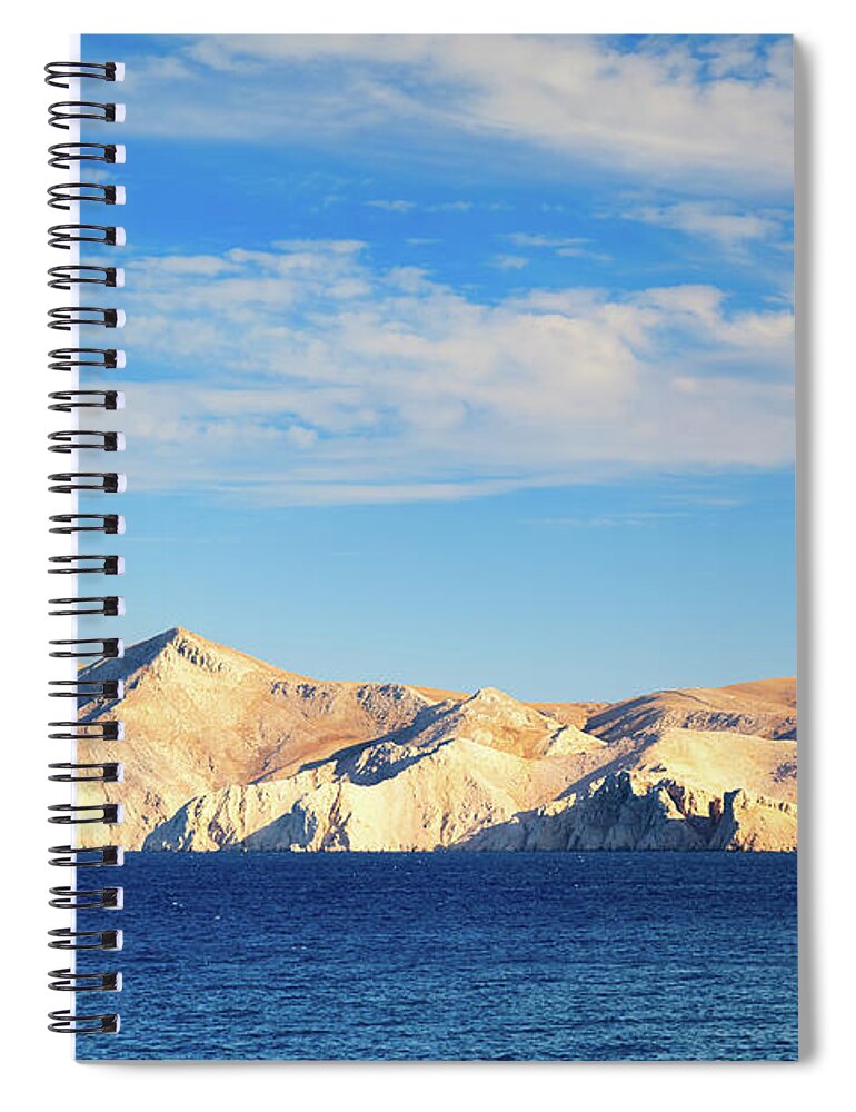 Scenics Spiral Notebook featuring the photograph View On Island Prvic, Croatia by Grlb71