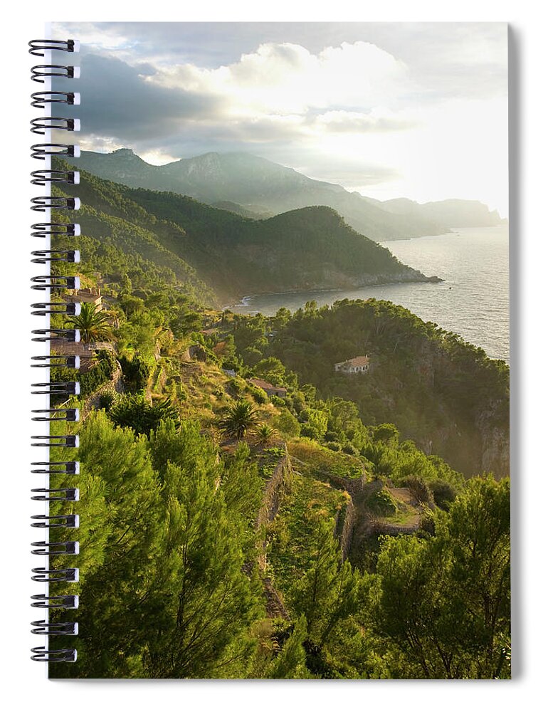 Tranquility Spiral Notebook featuring the photograph View South-westwards Along The Rugged by David C Tomlinson