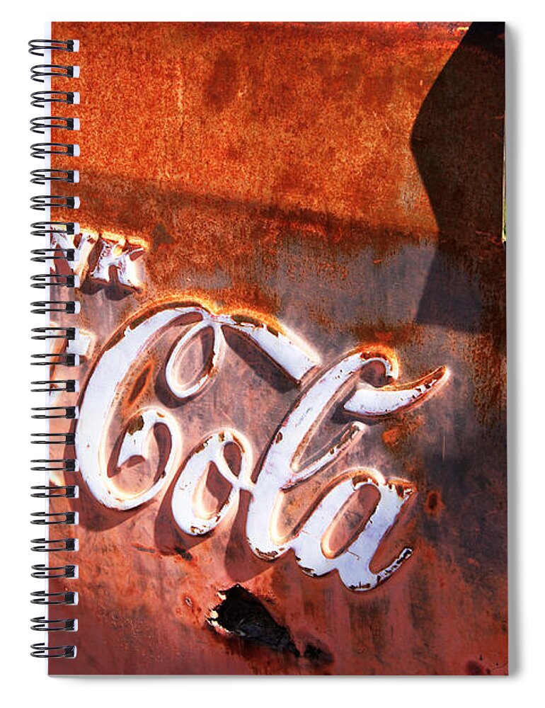 Made In America Spiral Notebook featuring the photograph Vintage Coca Cola by Steven Bateson