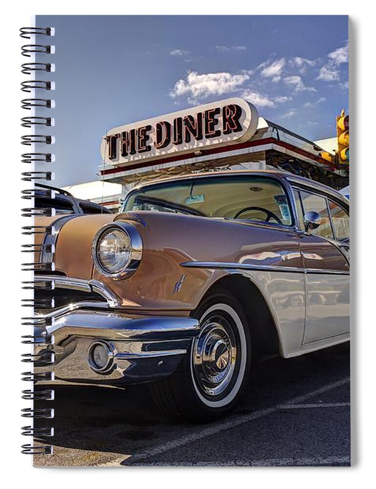 Diner Spiral Notebook featuring the photograph Vintage Diner by Crystal Nederman