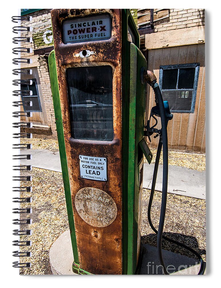 Vintage Gas Pump Station - Scipio - Utah Spiral Notebook
