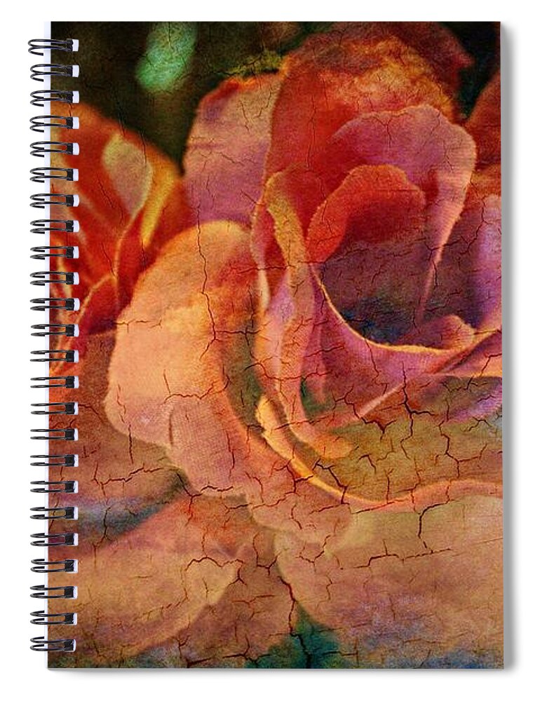 Rose Spiral Notebook featuring the photograph Vintage Roses by Judy Palkimas