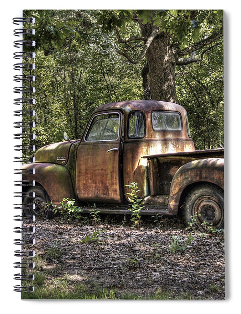 Chevrolet Spiral Notebook featuring the photograph Vintage Rust by Benanne Stiens