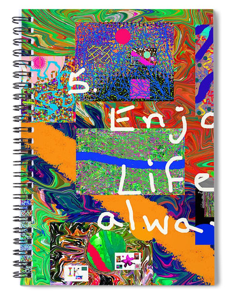 Volord Kingdom Rule #5 Spiral Notebook featuring the digital art Volord Kingdom Rule #5 by Walter Paul Bebirian