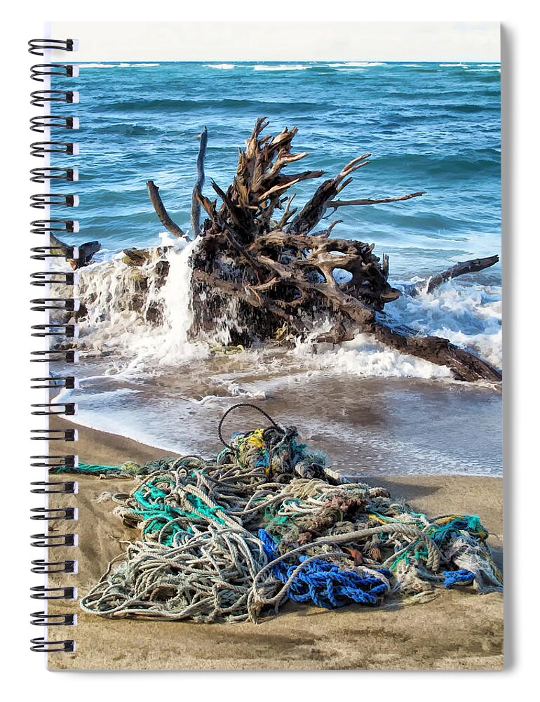 Hawaii Spiral Notebook featuring the photograph Waiehu Beach 9 by Dawn Eshelman