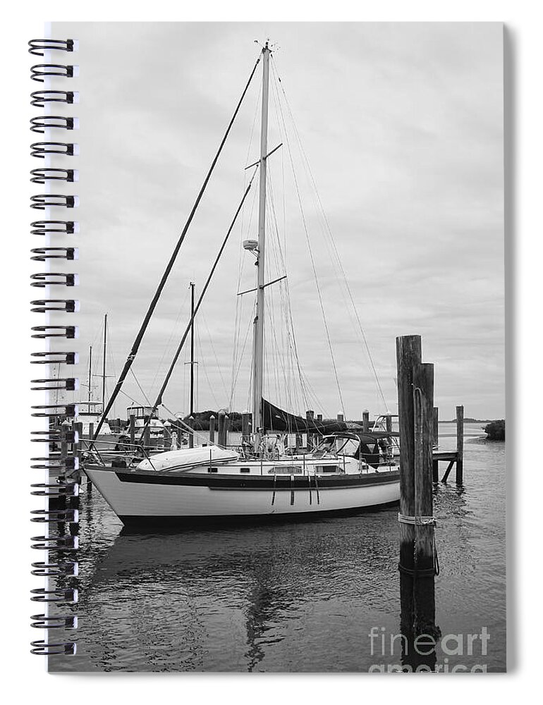 Sailing Spiral Notebook featuring the photograph Waiting to Sail by Deborah Benoit