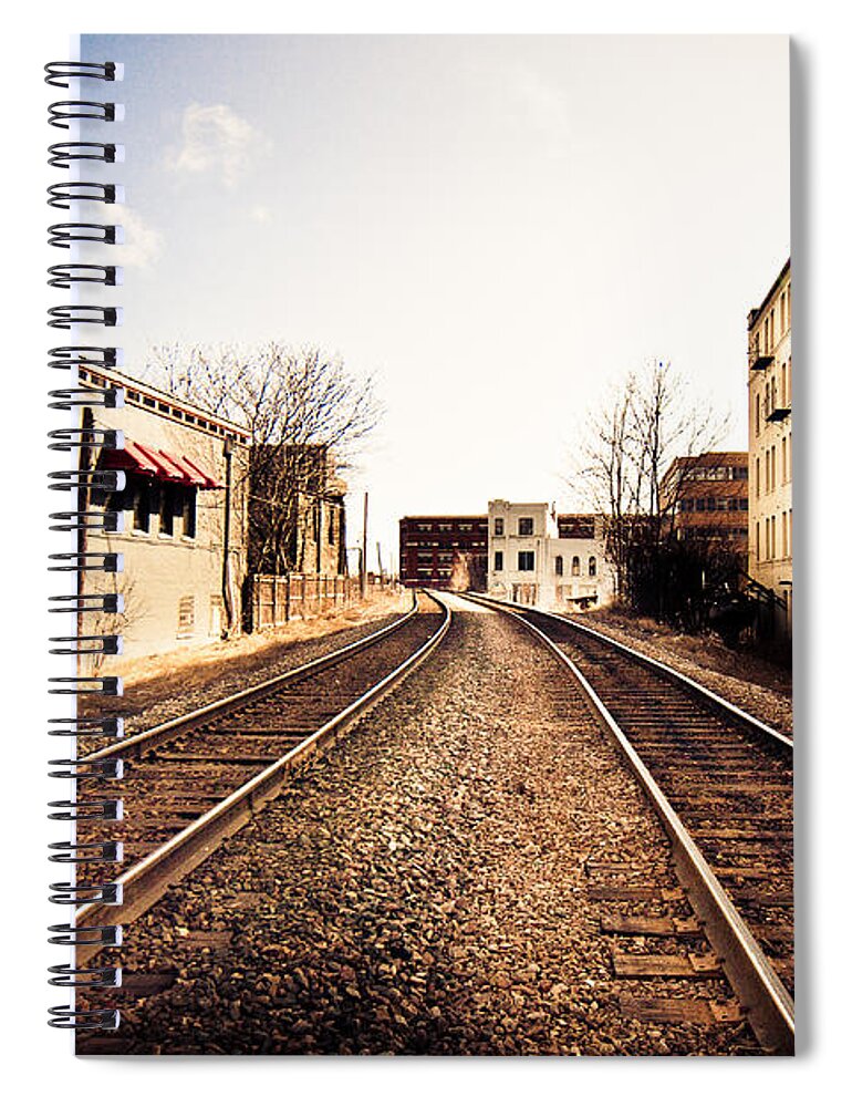 Andrew Slater Photography Spiral Notebook featuring the photograph Walkers Point Railway by Andrew Slater