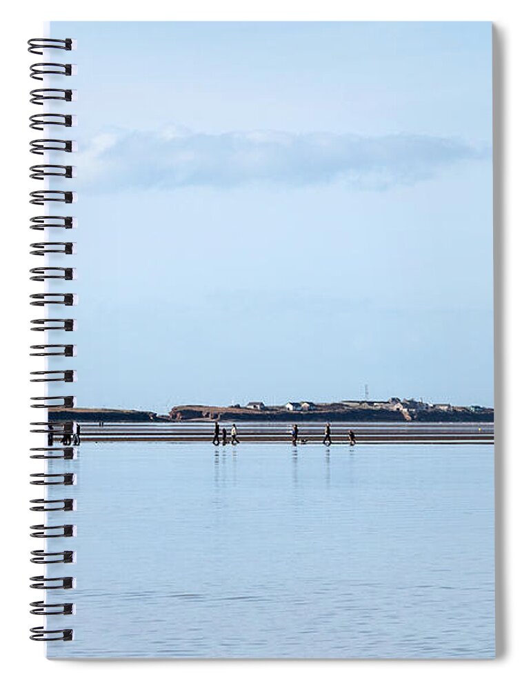 Seascape Spiral Notebook featuring the photograph Walking on Water by Spikey Mouse Photography