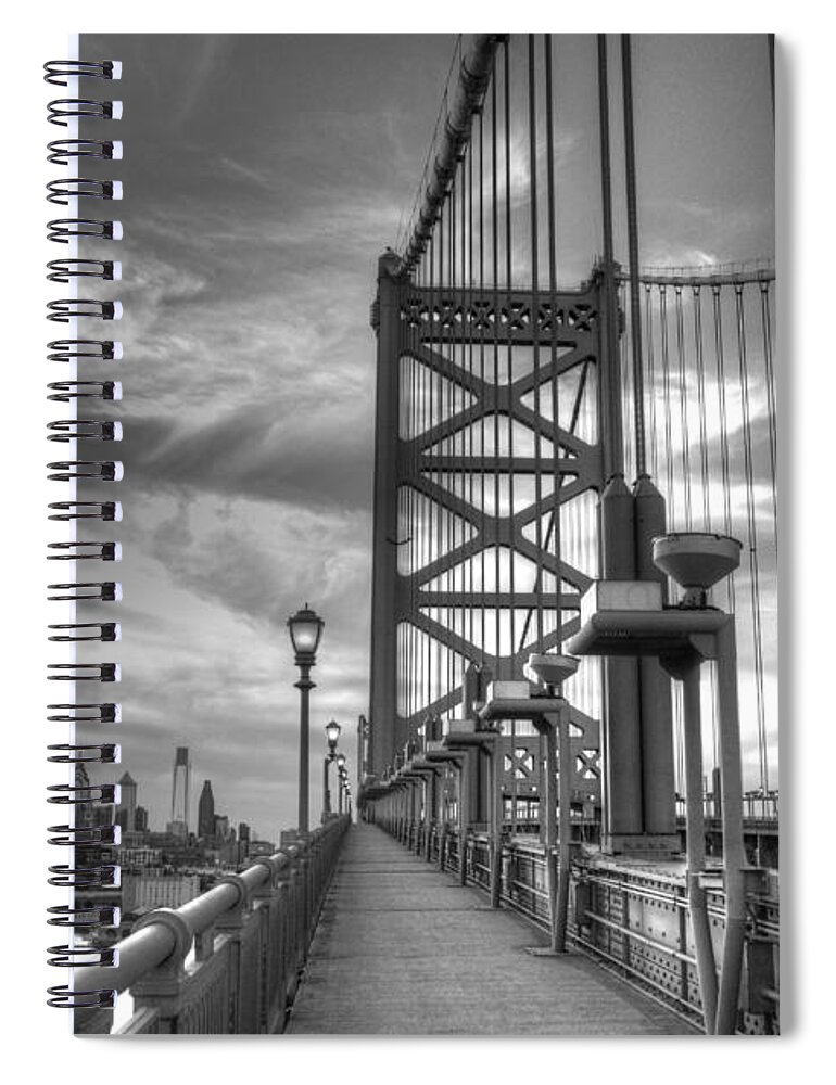 Philadelphia Spiral Notebook featuring the photograph Walking to Philadelphia by Jennifer Ancker