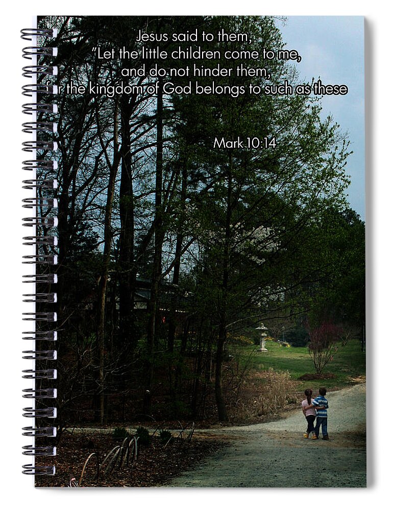 Friends Spiral Notebook featuring the photograph Walking together by Sandra Clark