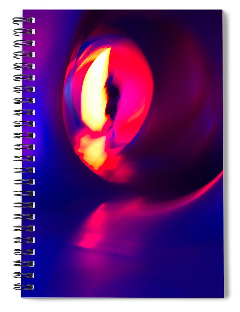 Abstract Spiral Notebook featuring the photograph Walking With Light 5 by Christie Kowalski