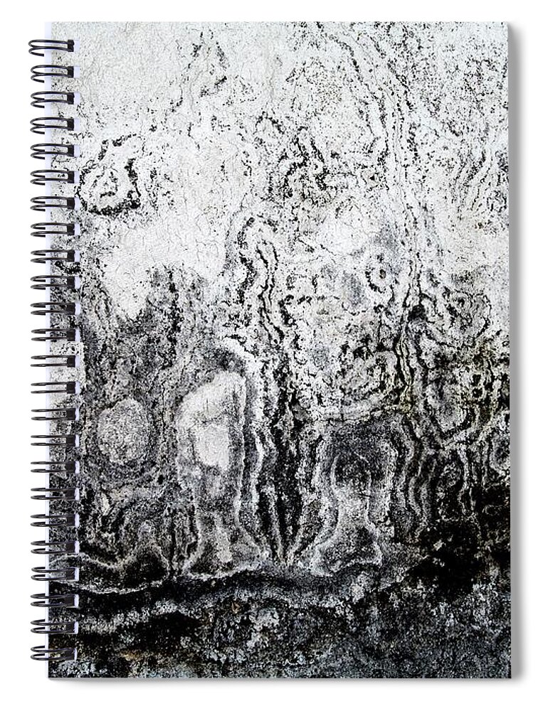 Texture Spiral Notebook featuring the digital art Wall Abstract 54 by Maria Huntley
