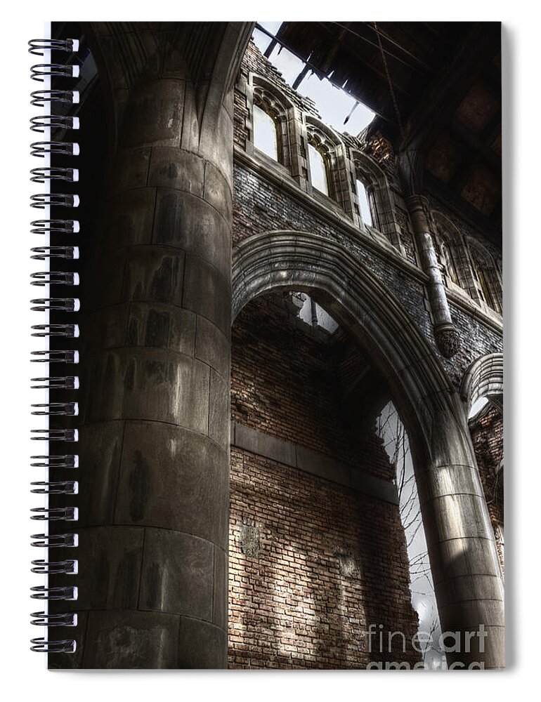 Church Spiral Notebook featuring the photograph War of Religion by Margie Hurwich