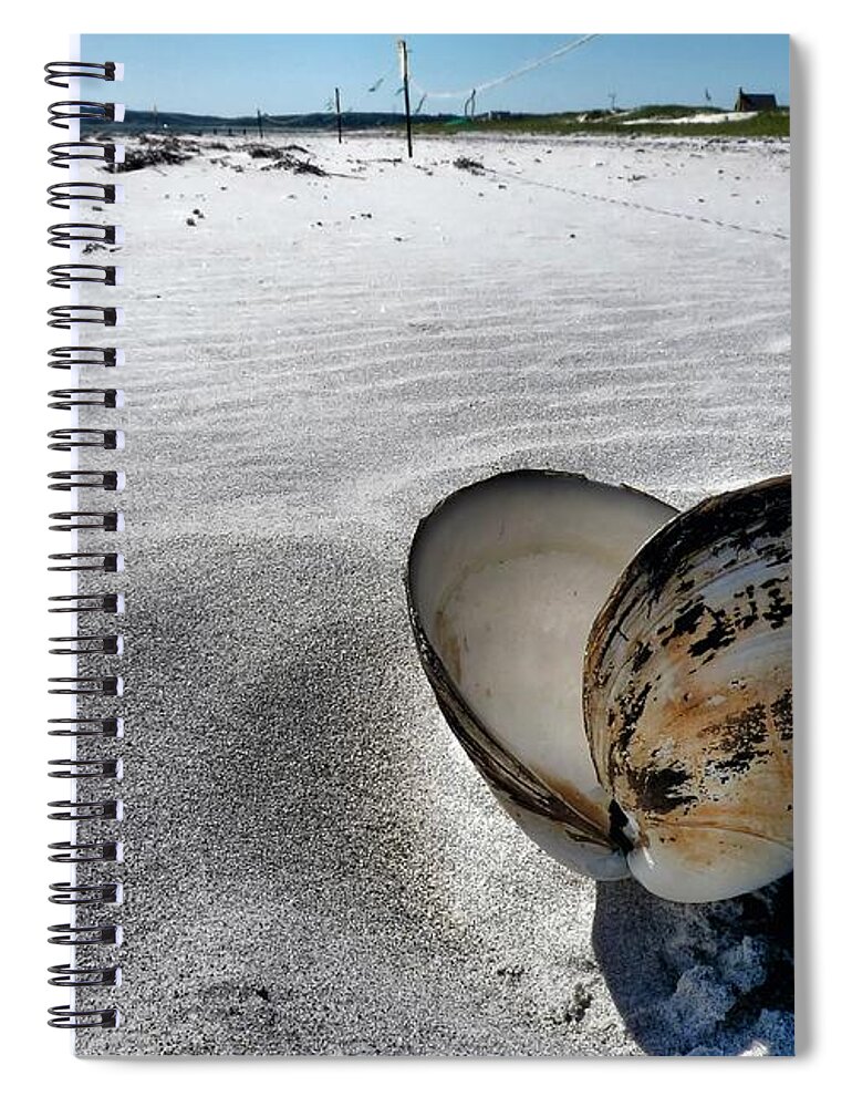 Plymouth Ma Spiral Notebook featuring the photograph Washed ashore by Janice Drew