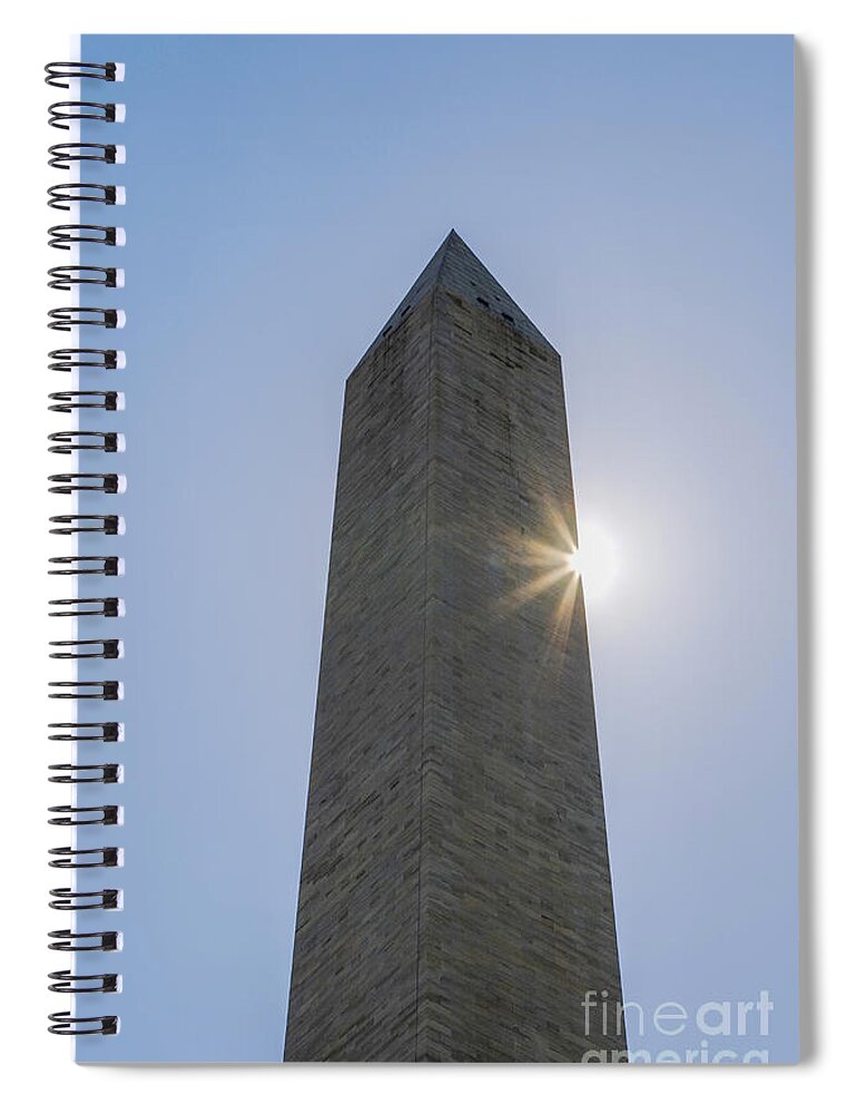 America Spiral Notebook featuring the photograph Washington Monument by Patricia Hofmeester