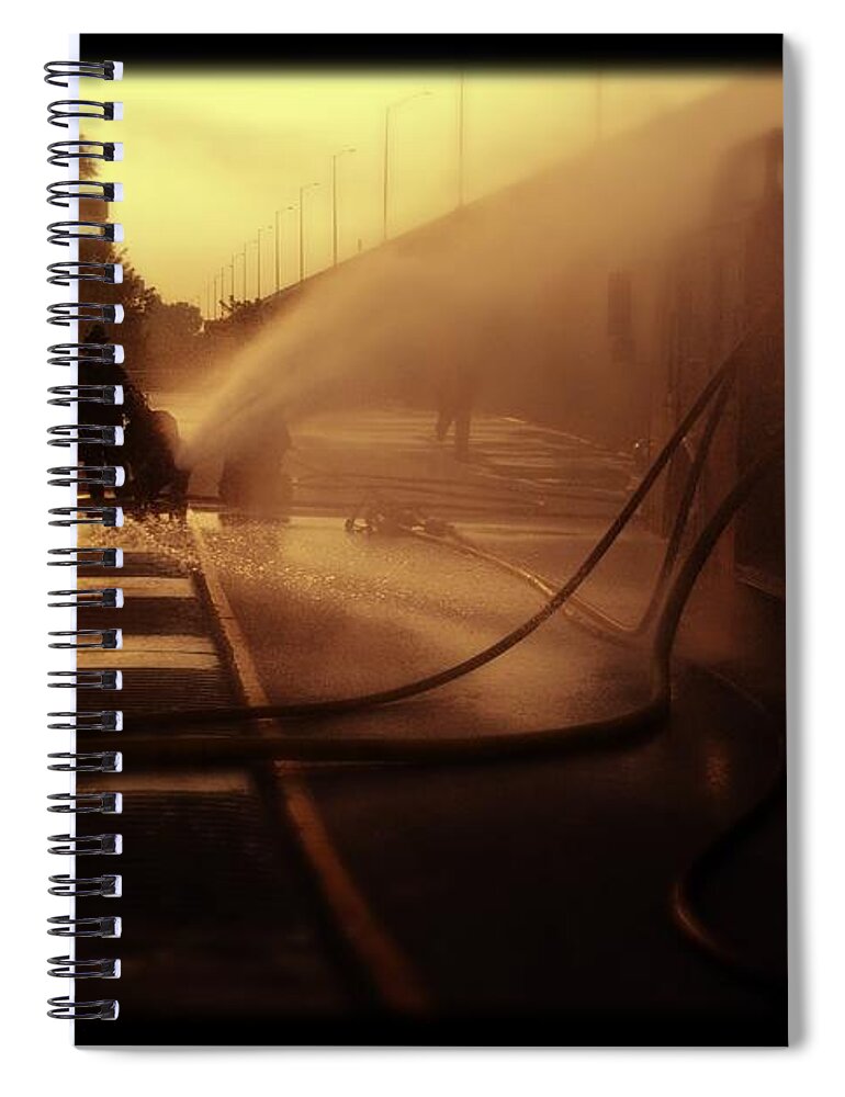 Water Spiral Notebook featuring the photograph Water Blanket by Frank J Casella