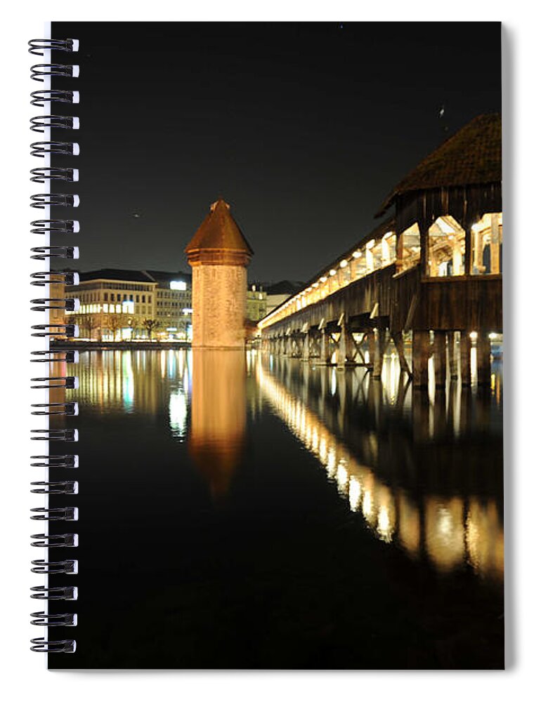 Landscape Spiral Notebook featuring the photograph Water Tower by Richard Gehlbach