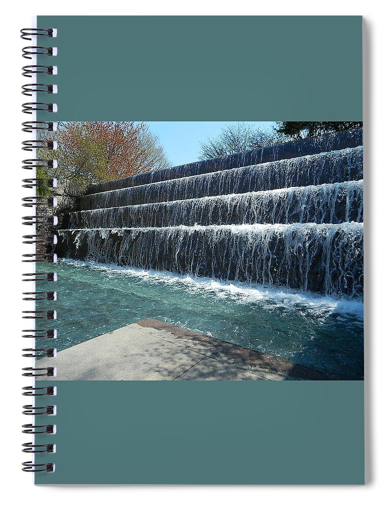 Waterfall Spiral Notebook featuring the photograph Waterfall Heaven by Emmy Vickers