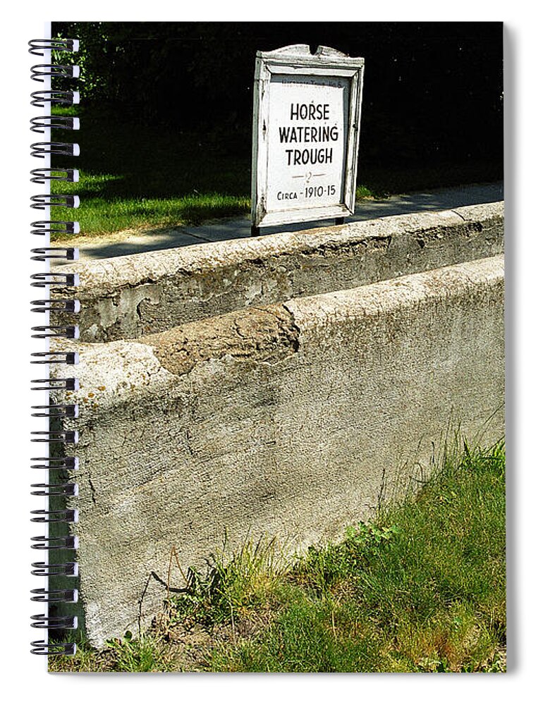 Kendrick Spiral Notebook featuring the photograph Watering Trough by Sharon Elliott