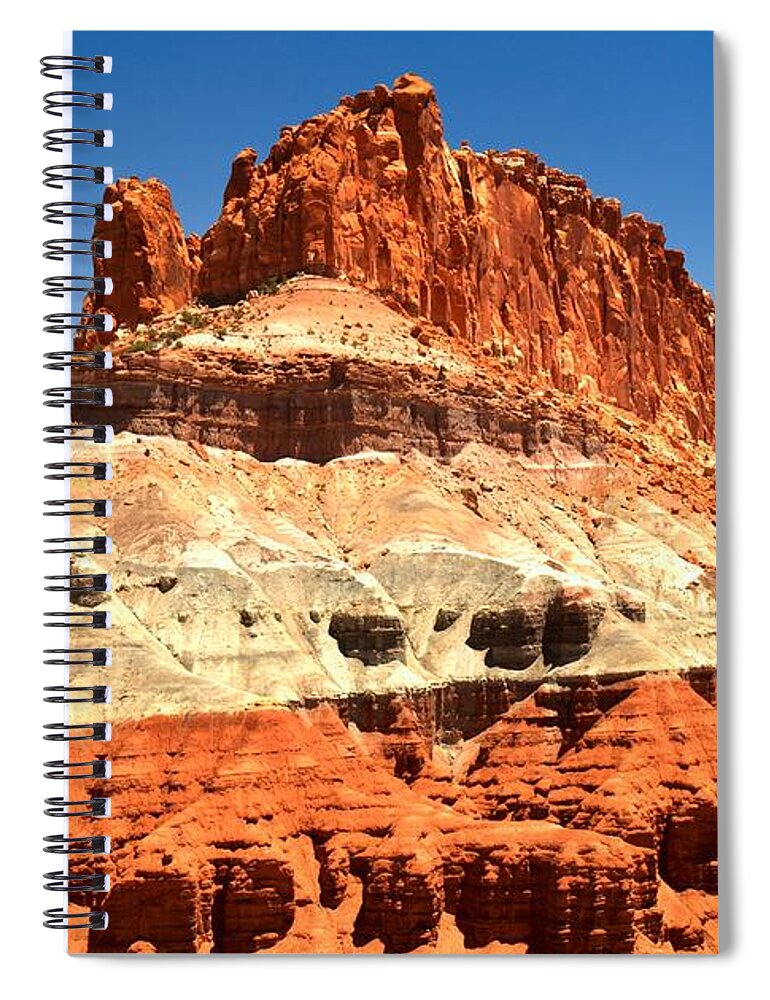 Capitol Reef National Park Spiral Notebook featuring the photograph Waterpocket Tower by Adam Jewell