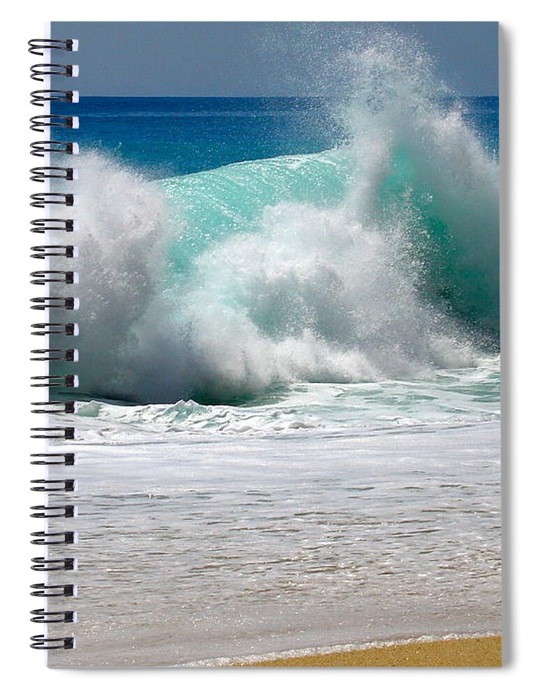 Water Spiral Notebook featuring the photograph Wave by Karon Melillo DeVega