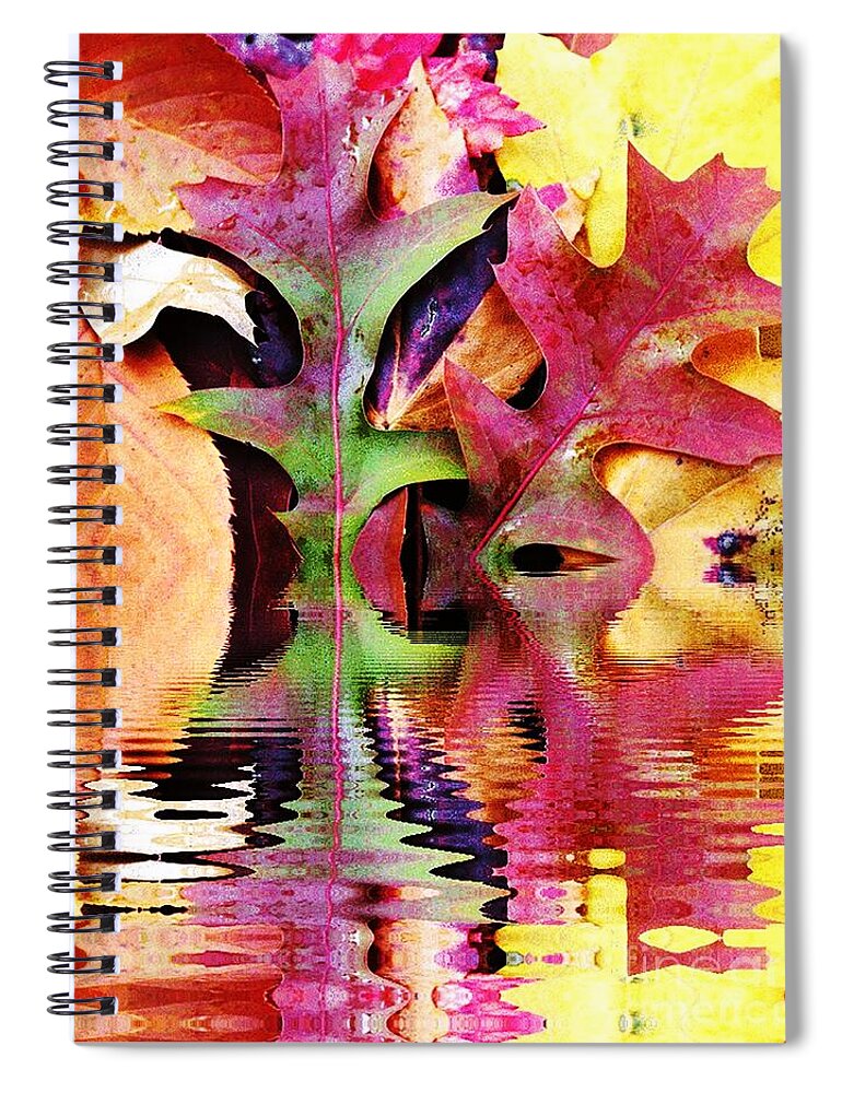 Autumn Spiral Notebook featuring the photograph Waves of Color by Judy Palkimas