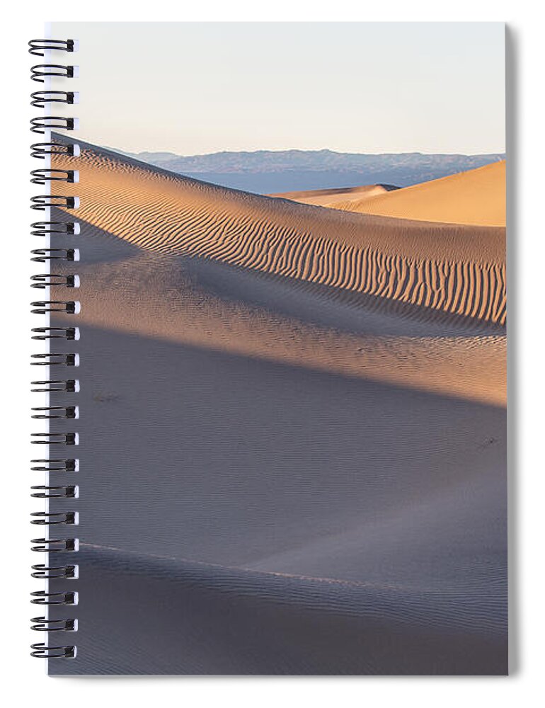 Horizontal Spiral Notebook featuring the photograph Waves of Sand by Jon Glaser