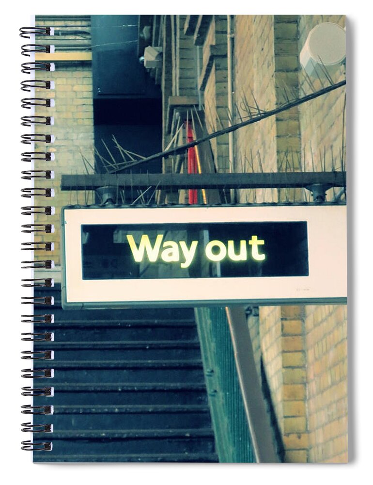 Way Out Spiral Notebook featuring the photograph Way out by Gia Marie Houck