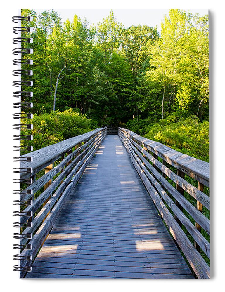 Bridge Spiral Notebook featuring the photograph Way to Wilderness by Gaurav Singh