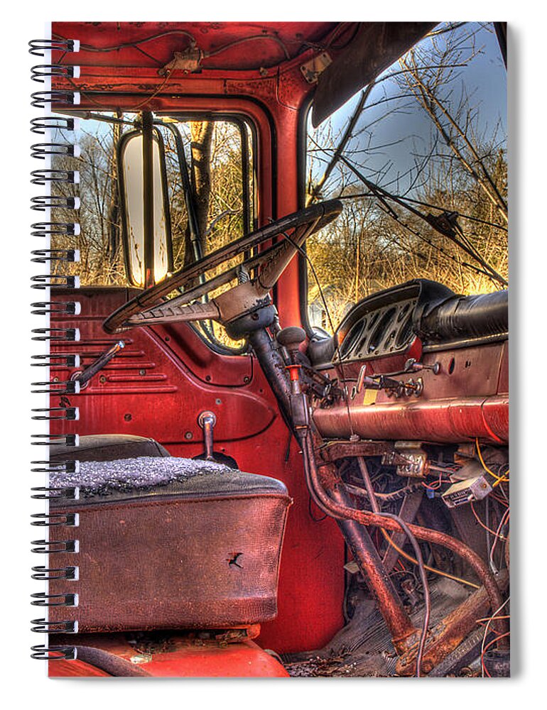 Truck Spiral Notebook featuring the photograph Weathered and Worn by Thomas Young