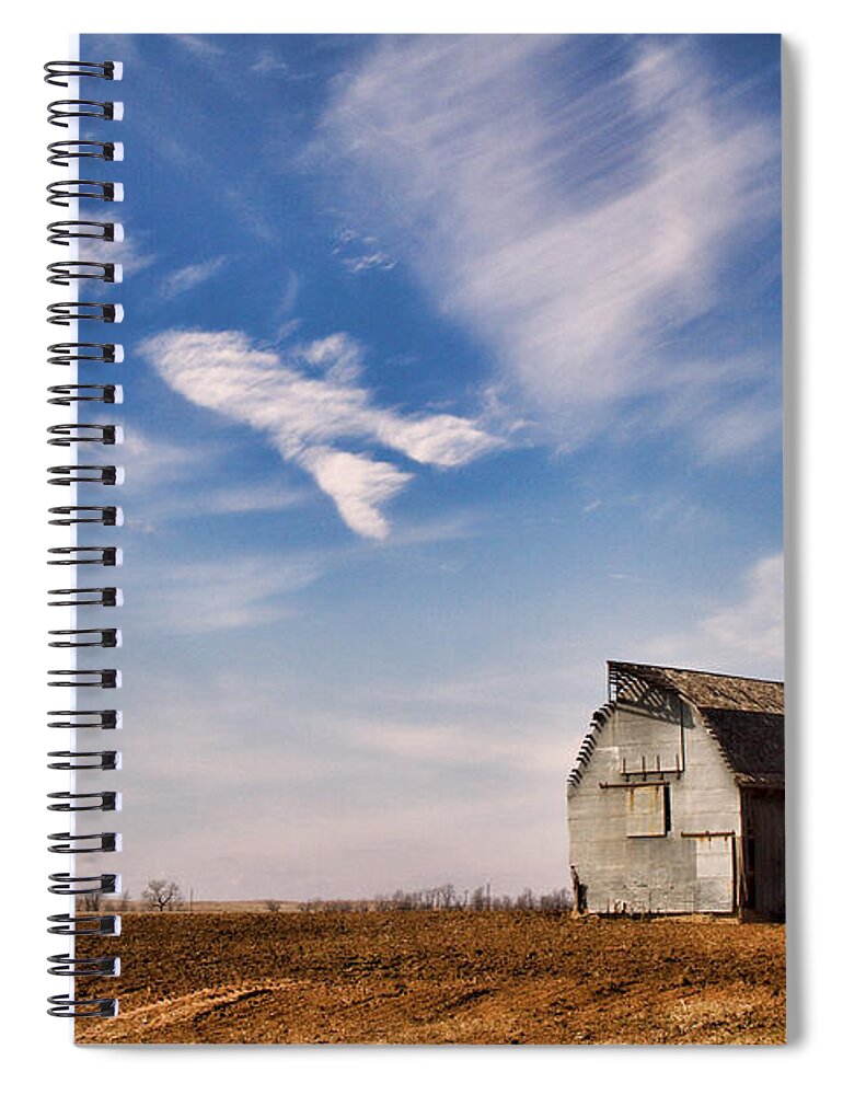 Jet Spiral Notebook featuring the photograph Weathered by Lana Trussell
