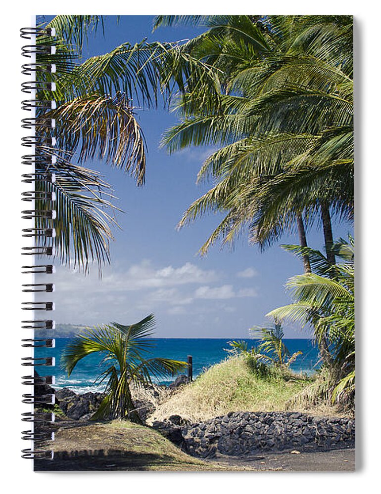 Paradise Spiral Notebook featuring the photograph Welcome to Paradise by Sharon Mau