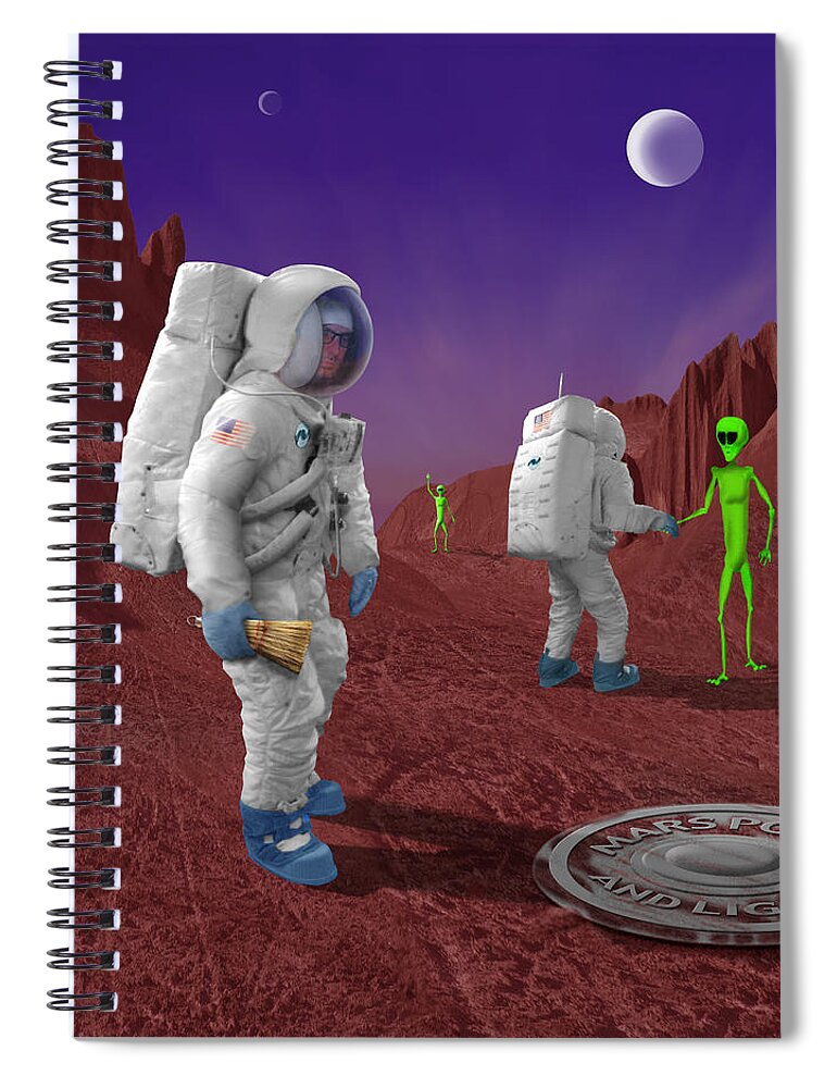 Surreal Spiral Notebook featuring the photograph Welcome to the Future by Mike McGlothlen