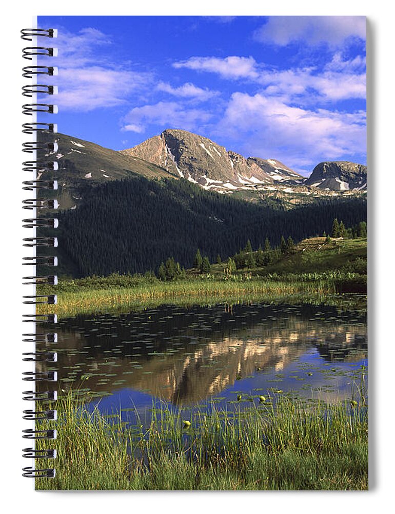 Feb0514 Spiral Notebook featuring the photograph West Needle Mountains Weminuche by Tim Fitzharris