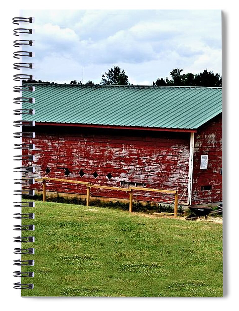 Camp Westminster Spiral Notebook featuring the photograph Westminster Stable by Tara Potts