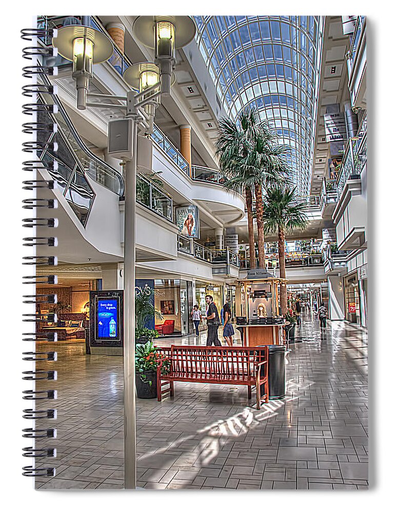 Westside Pavilion Spiral Notebook featuring the photograph Westside Pavilion by Chuck Staley