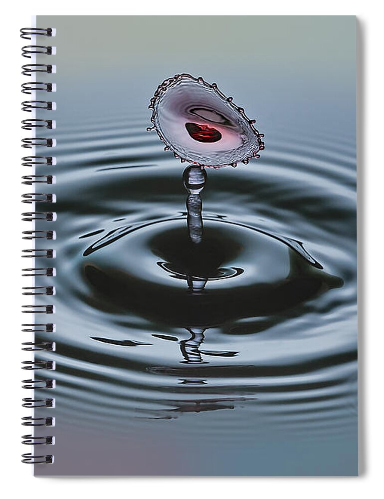 Water Spiral Notebook featuring the photograph Wet Lips by Susan Candelario