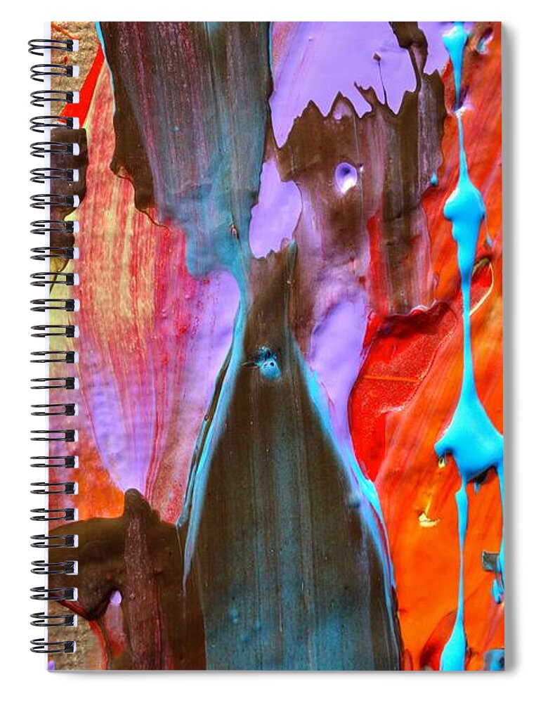 Paint Spiral Notebook featuring the photograph Wet Paint 75 by Jacqueline Athmann