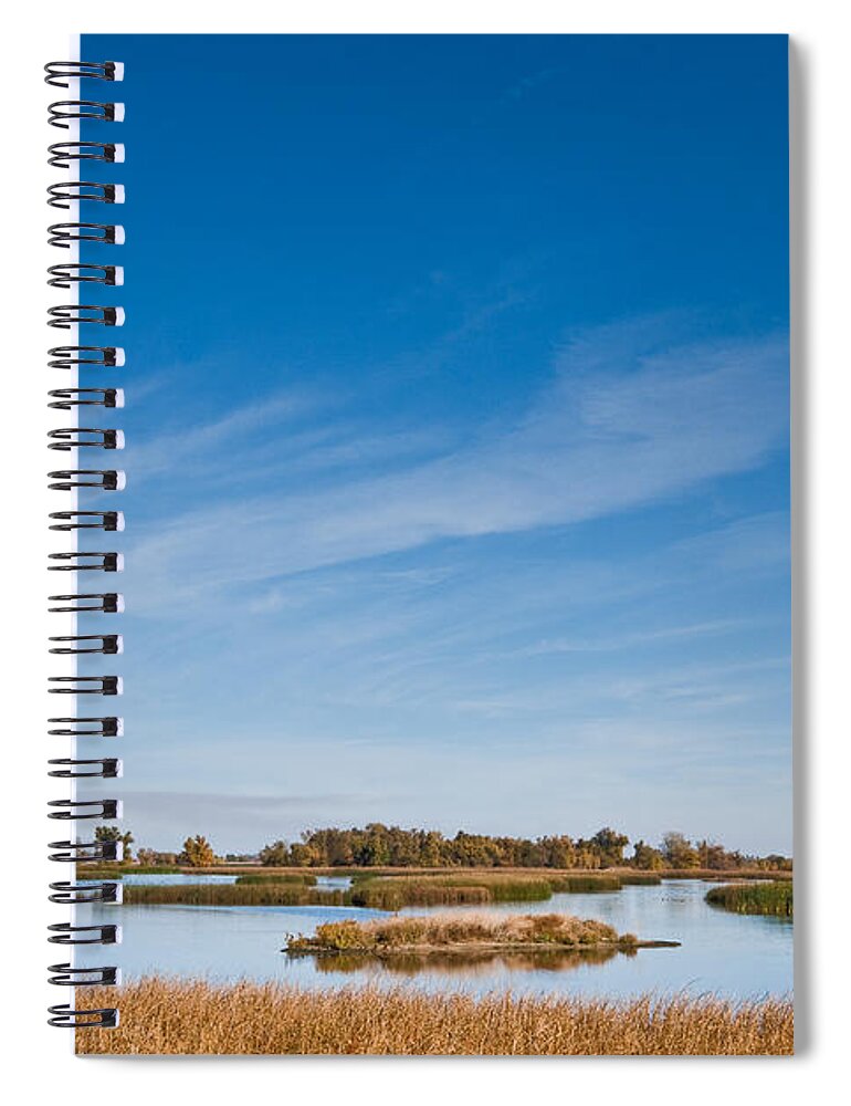 Autumn Spiral Notebook featuring the photograph Wetland at the Refuge by Jeff Goulden