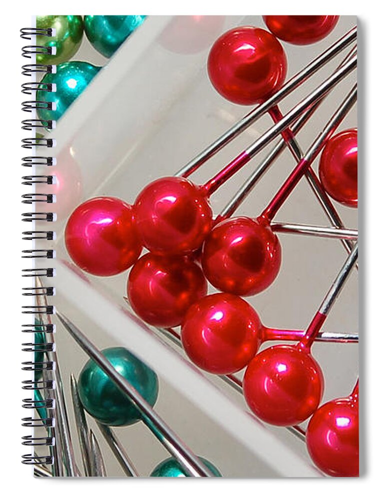 Pin Spiral Notebook featuring the digital art What A Buncha Pinheads by Margie Chapman