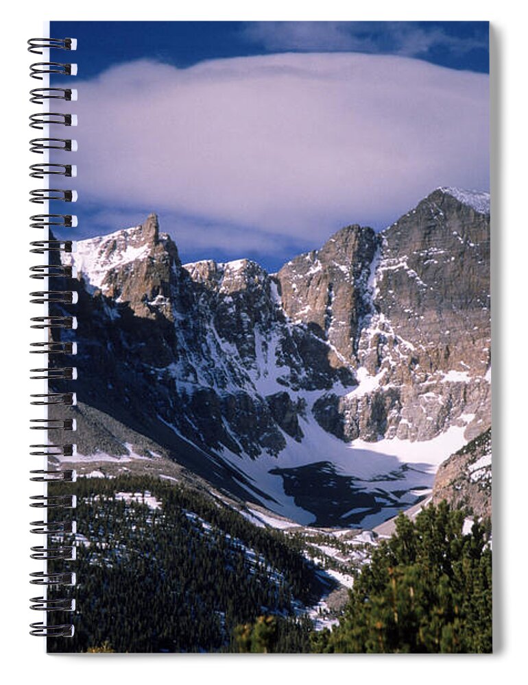 Great Basin National Park Spiral Notebook featuring the photograph Wheeler Peak by Mark Newman