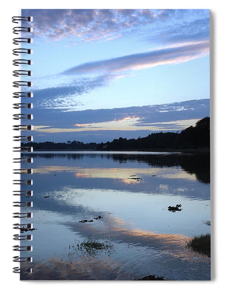 When Spiral Notebook featuring the photograph When Gold Turned To Blue by Wendy Wilton