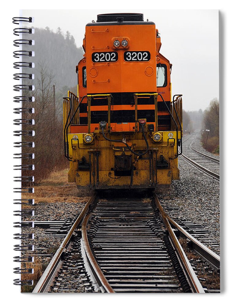 Train Spiral Notebook featuring the photograph Which Way by Mike Martin