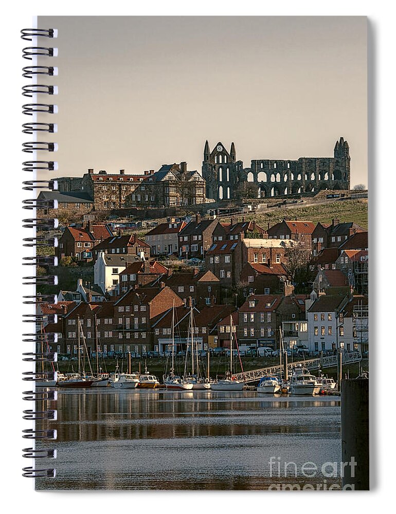 Whitby Abbey Spiral Notebook featuring the photograph Whitby by Ann Garrett
