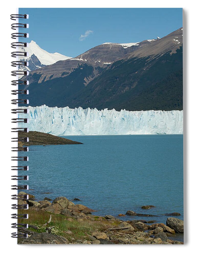 Patagonia Spiral Notebook featuring the photograph White Glacier by Richard Gehlbach