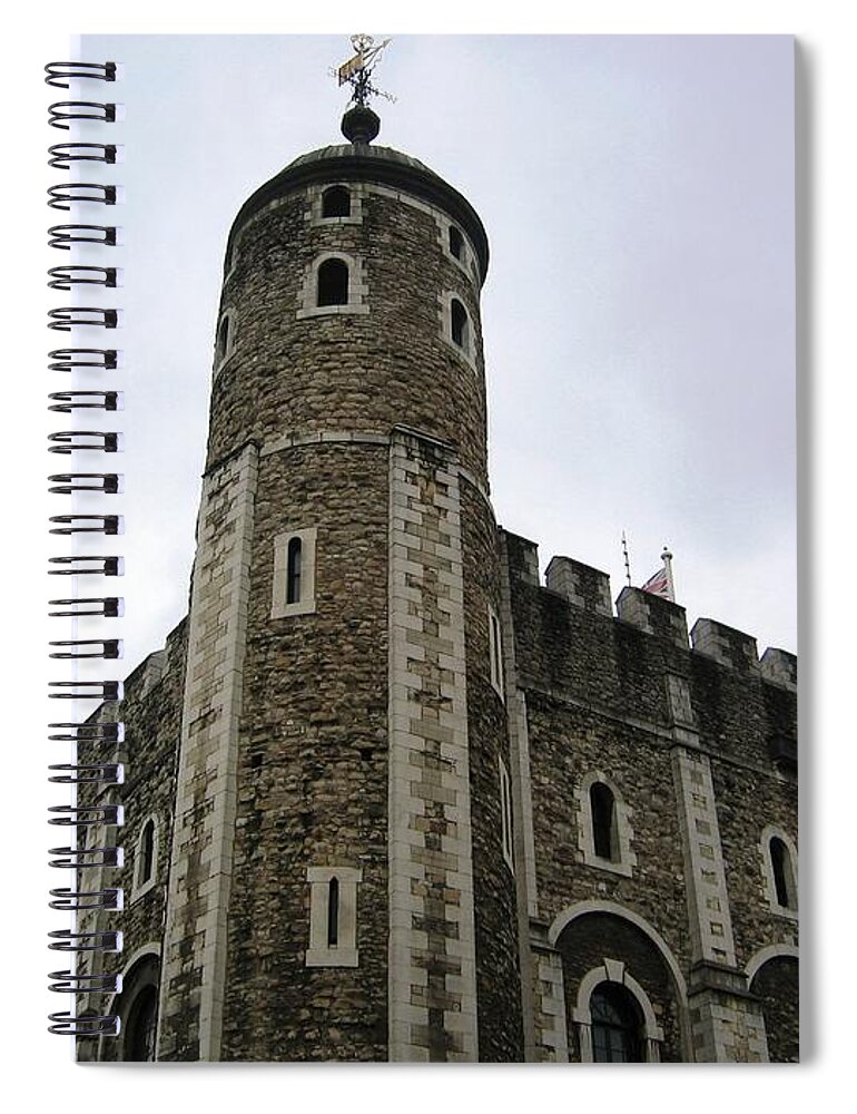 The White Tower Spiral Notebook featuring the photograph White Tower by Denise Railey